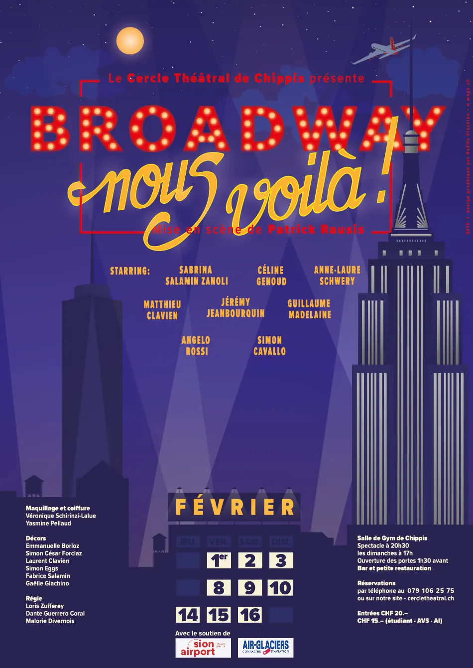 Affiche de « Broadway, nous voilà ! »