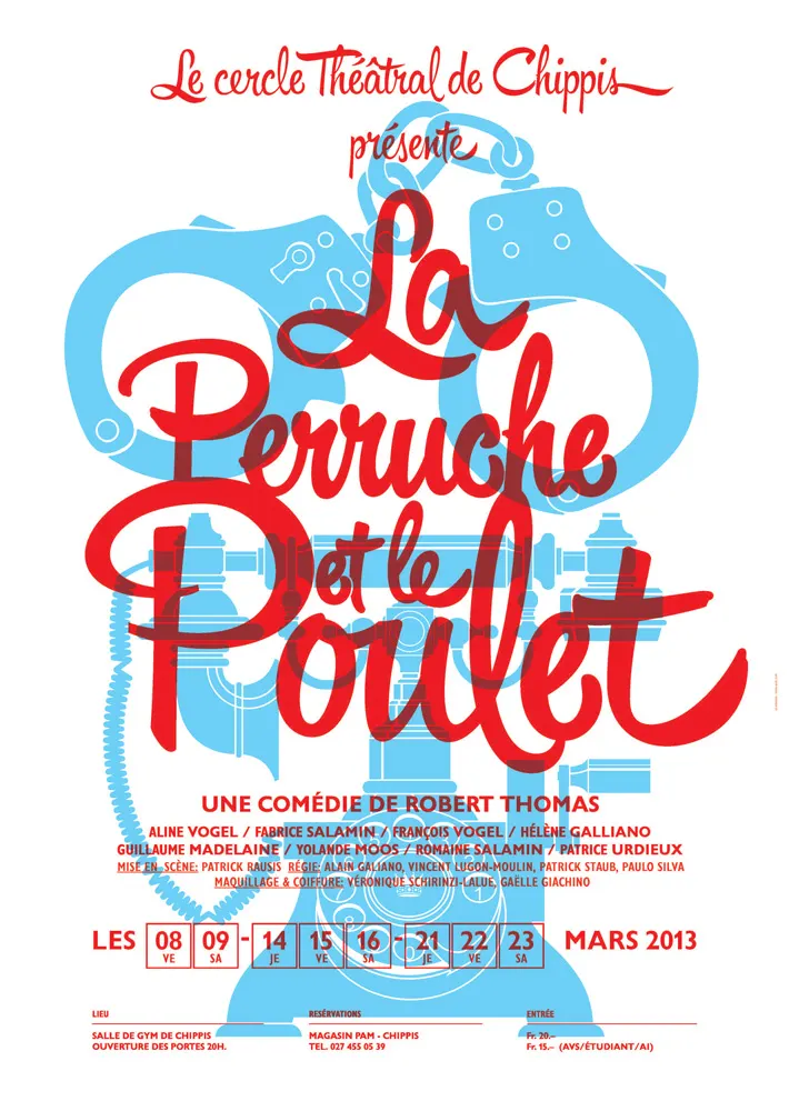 Affiche de « LA PERRUCHE ET LE POULET »