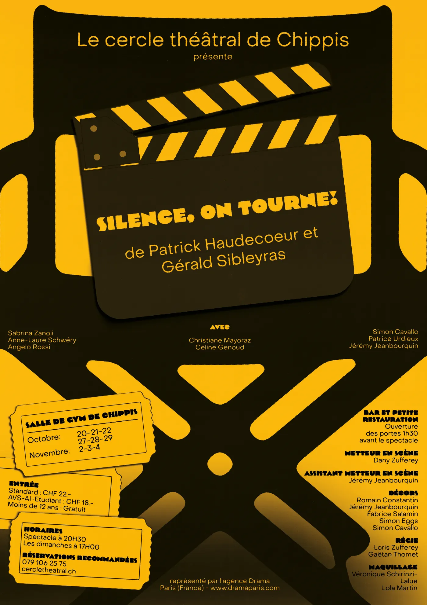 Affiche de « Silence, on tourne ! »