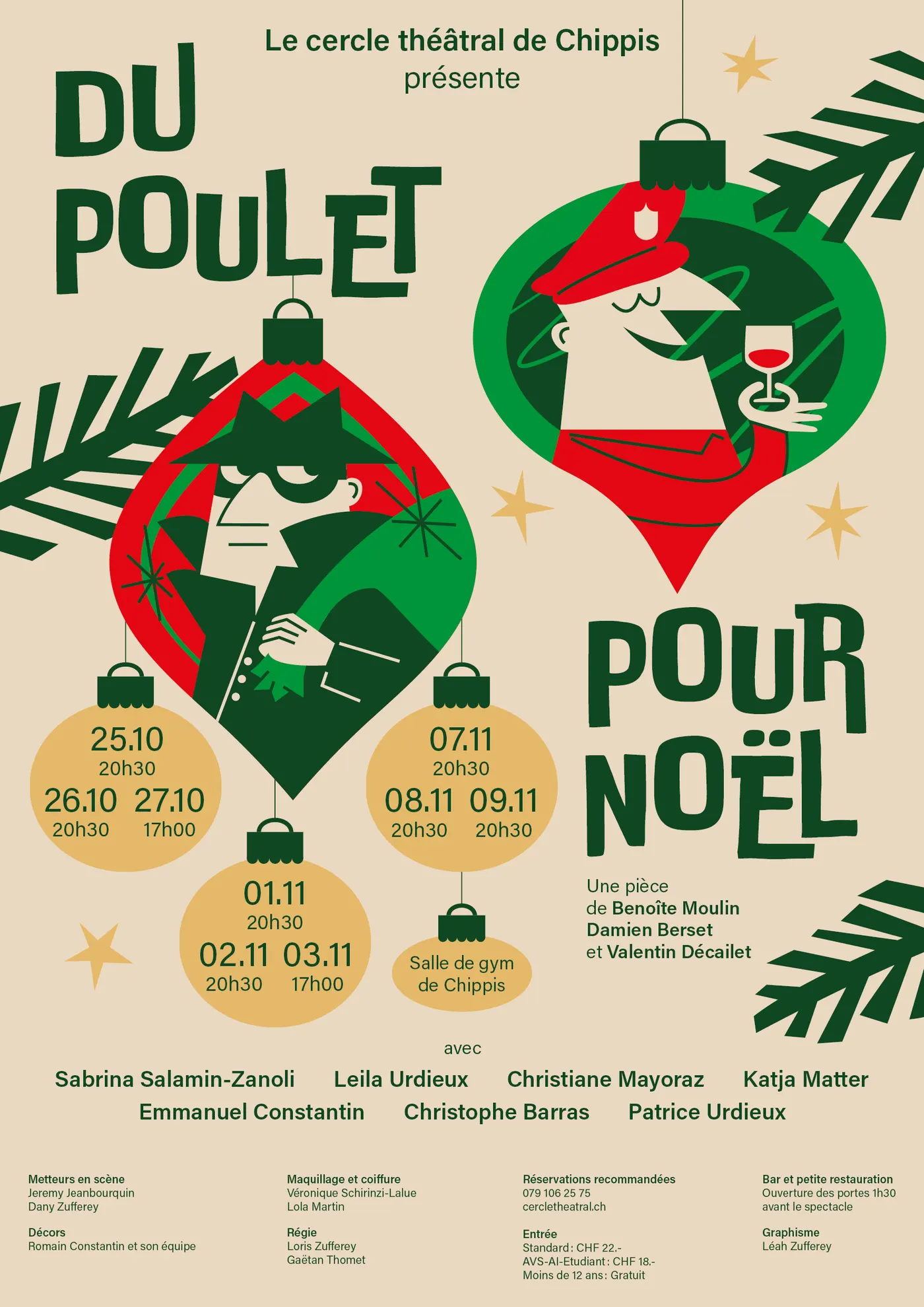 Affiche de « Du poulet pour Noël »